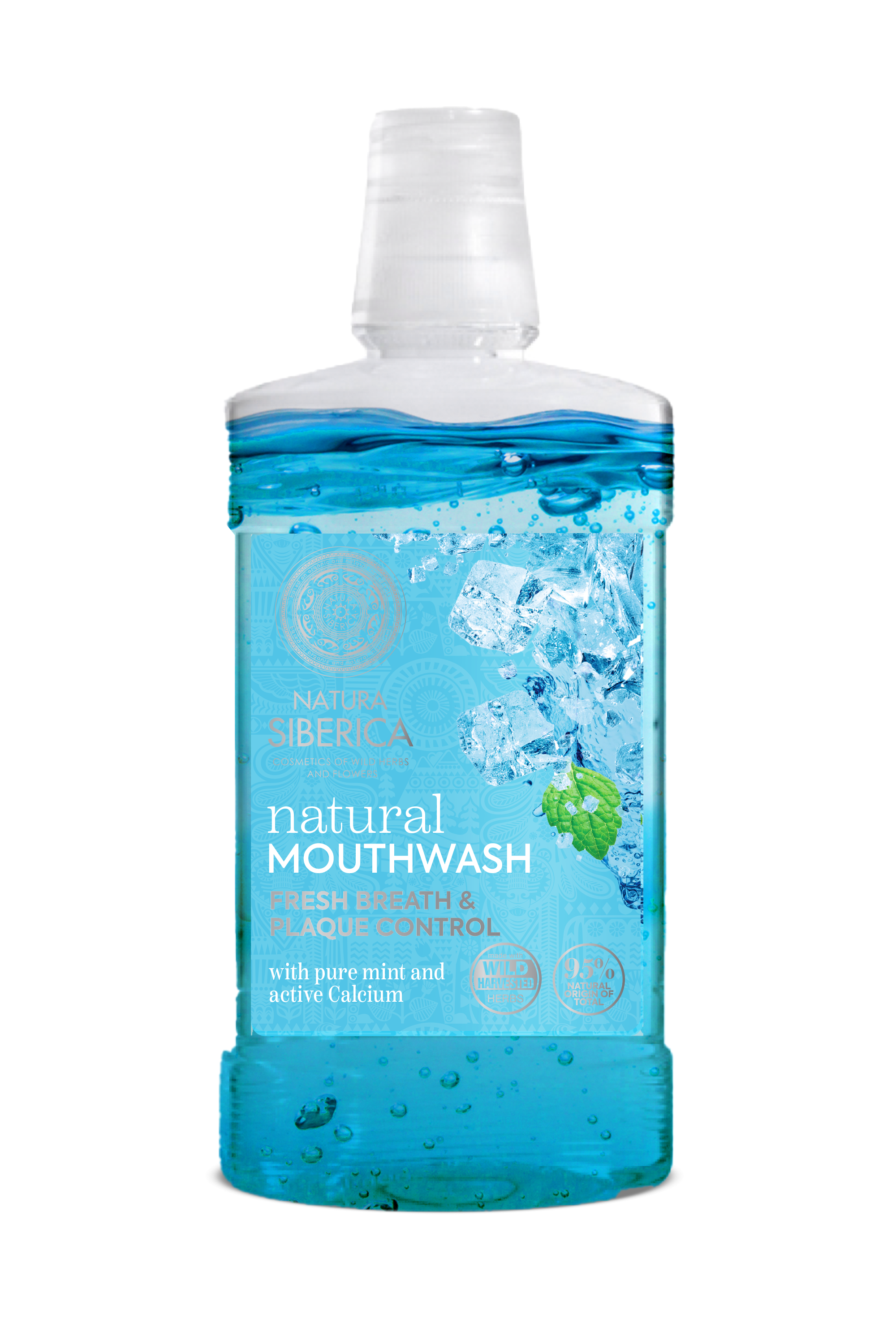 NS. Natural Mouthwash with PURE MINT and ACTIVE CALCIUM