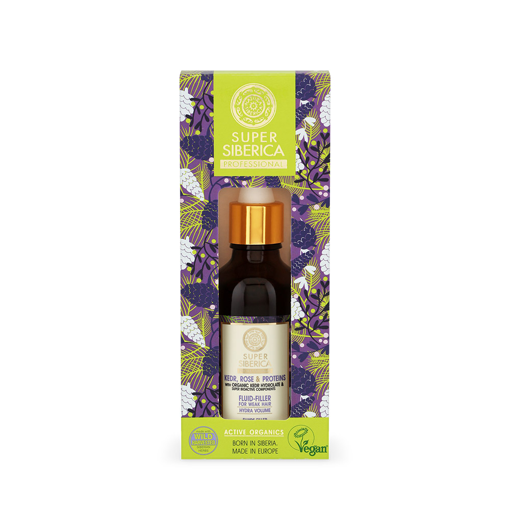 NS Super Siberica Kedr, Rose & Proteins. Fluid-filler for weak hair