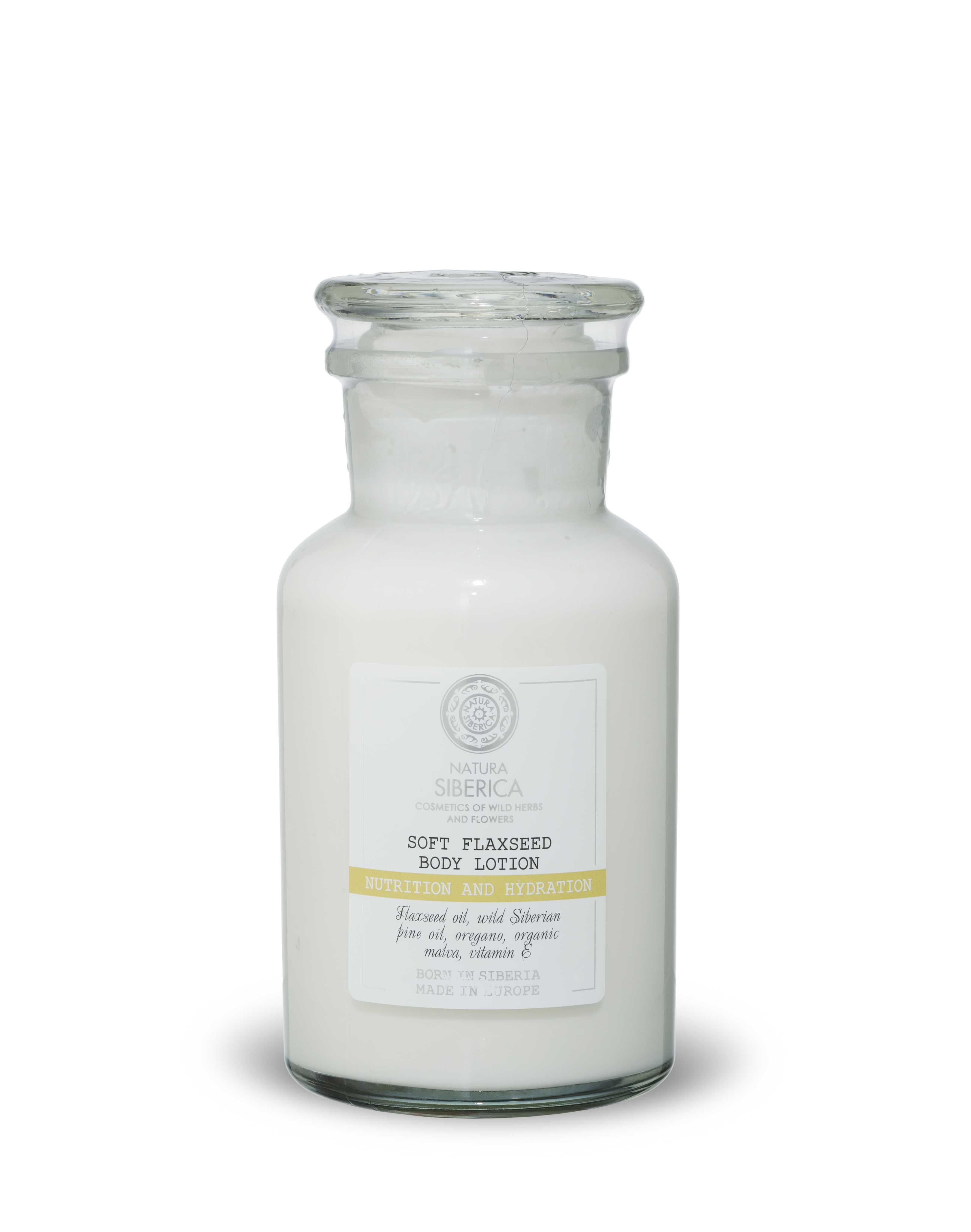 Natura Siberica Steklo soft Flaxseed body lotion