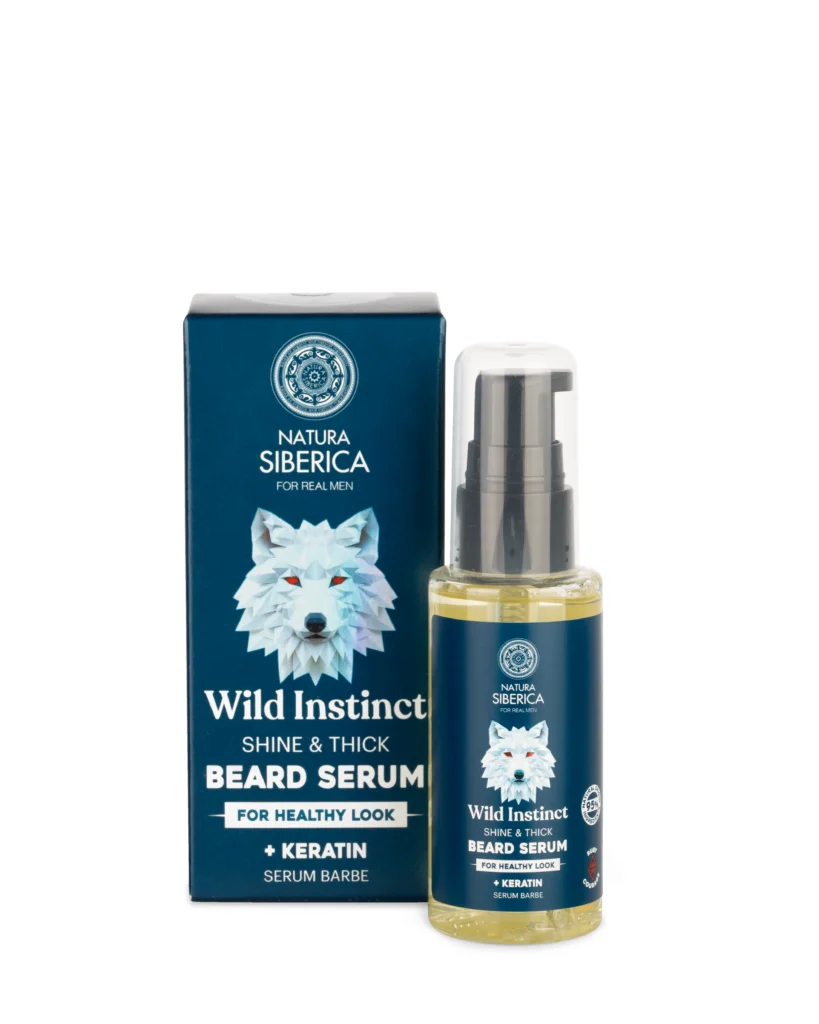 NS Men Wild Instinct. Shine & Thick Beard Serum, For Healthy Look