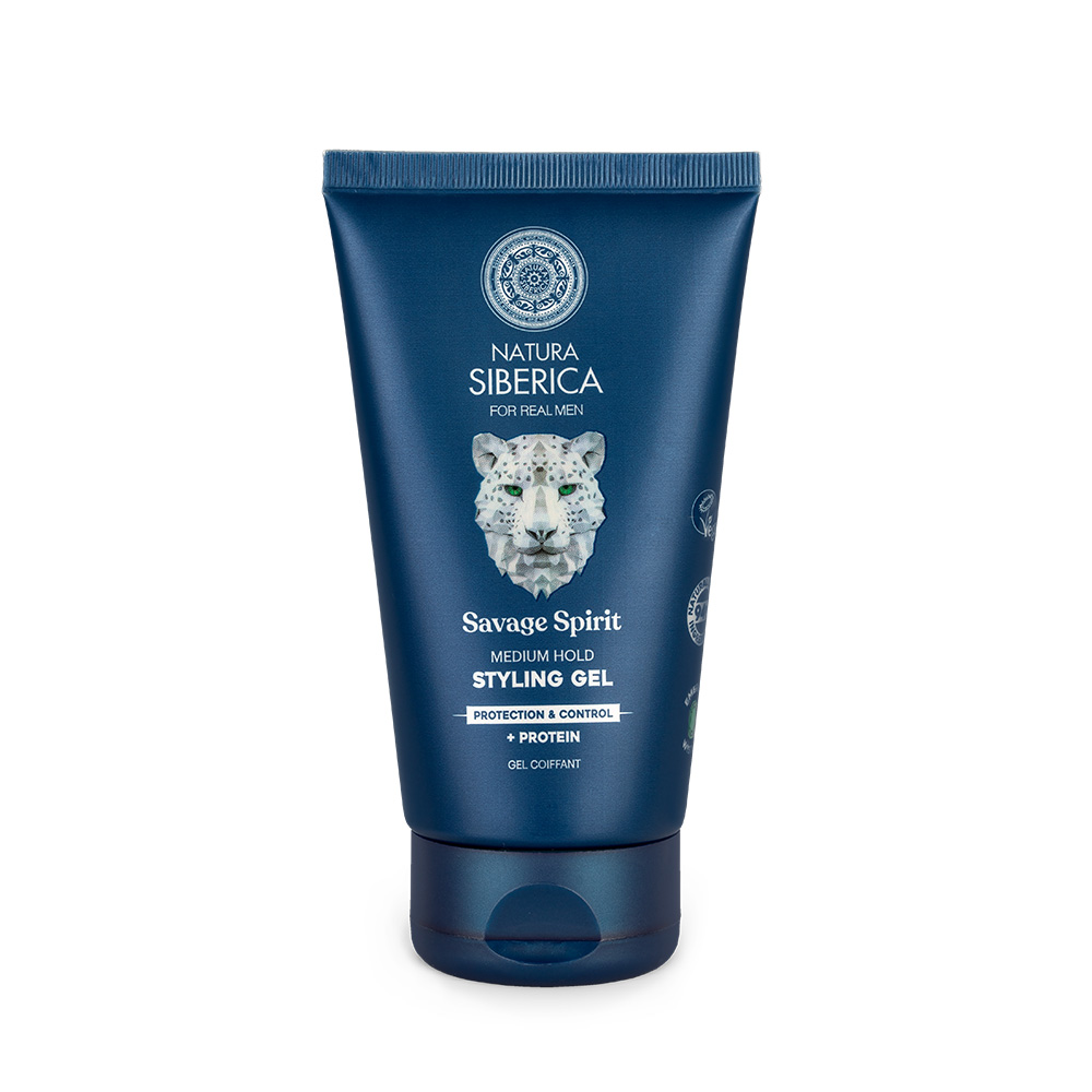 NS Men Savage Spirit. Medium Hold Styling Gel. Protection & Control