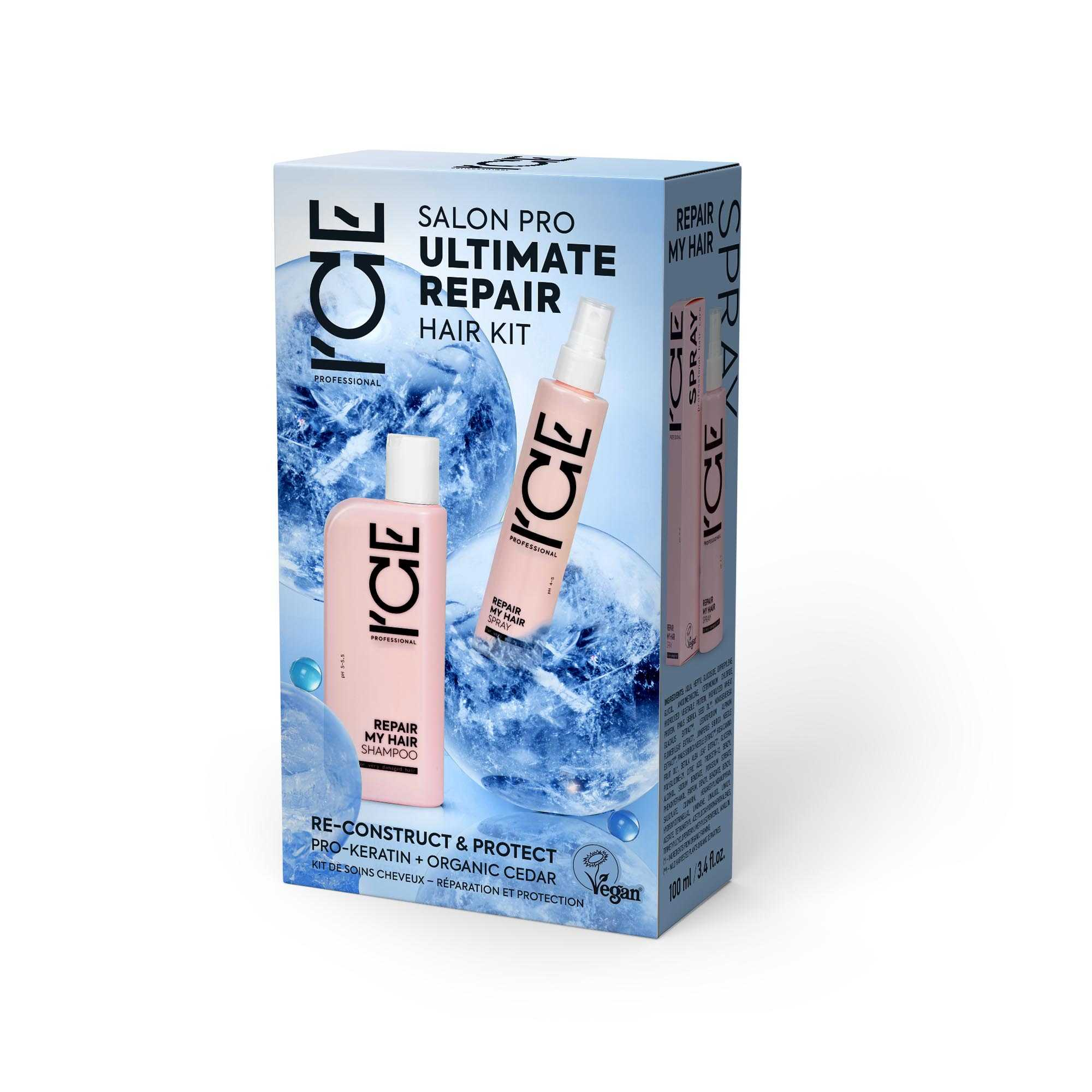 ICE Professional Salon Pro Ultimate Repair My Hair Kit