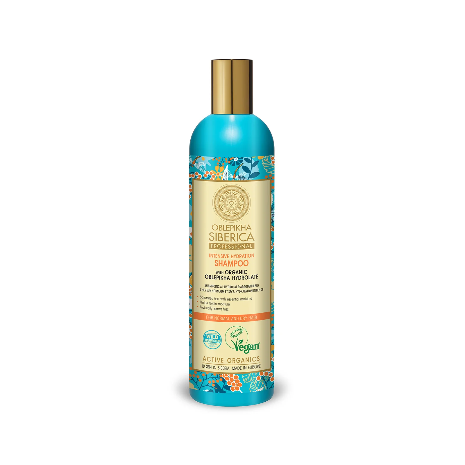 Shampoo with Organic Oblepikha Hydrolate For Normal And Dry Hair