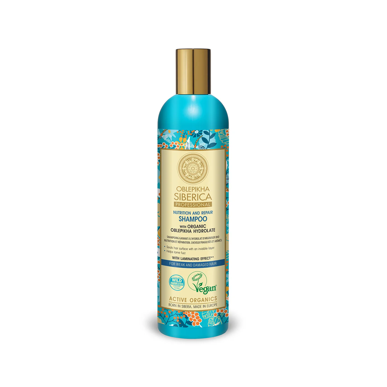 Shampoo with Organic Oblepikha Hydrolate For Weak And Damaged Hair,