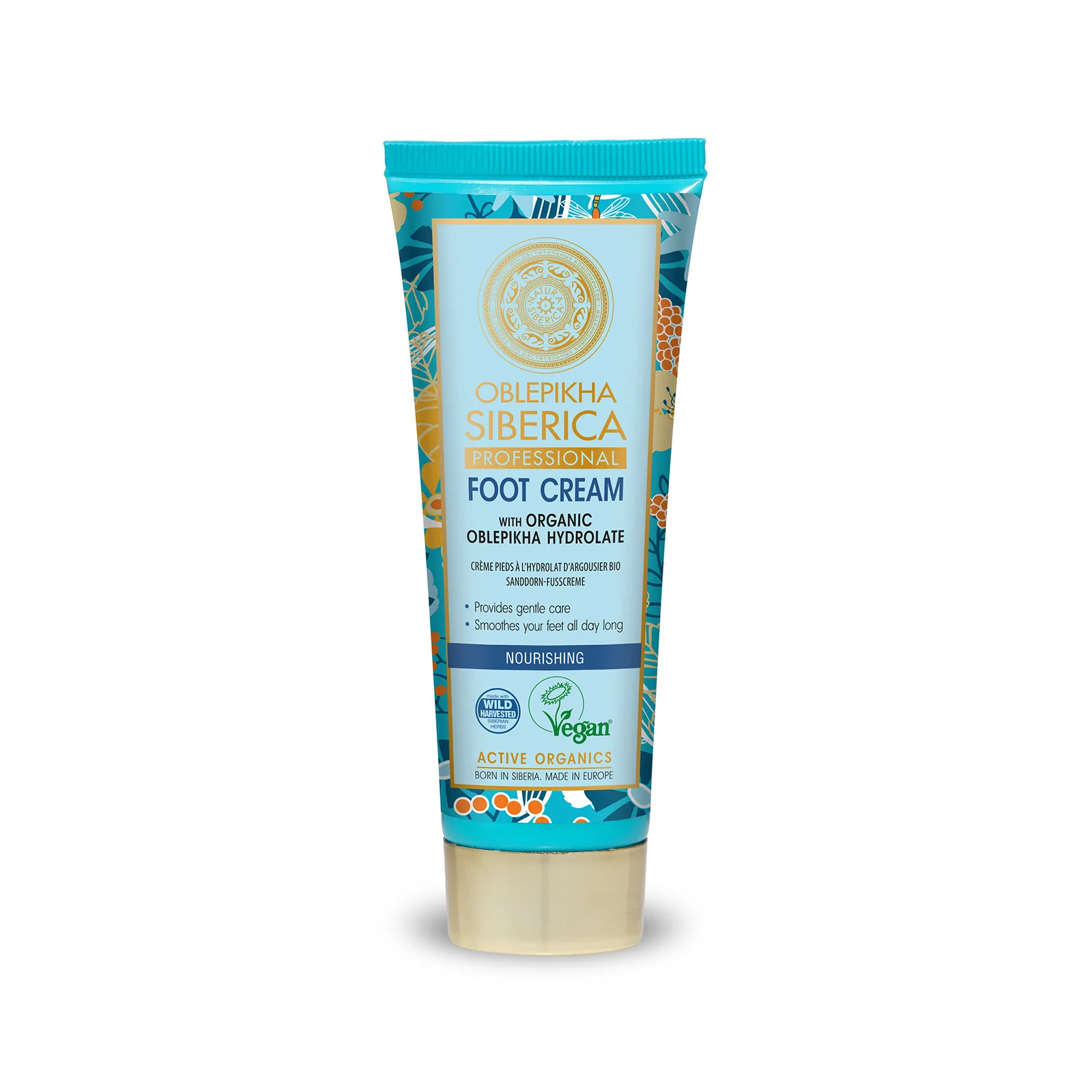Foot Cream with Organic Oblepikha Hydrolate