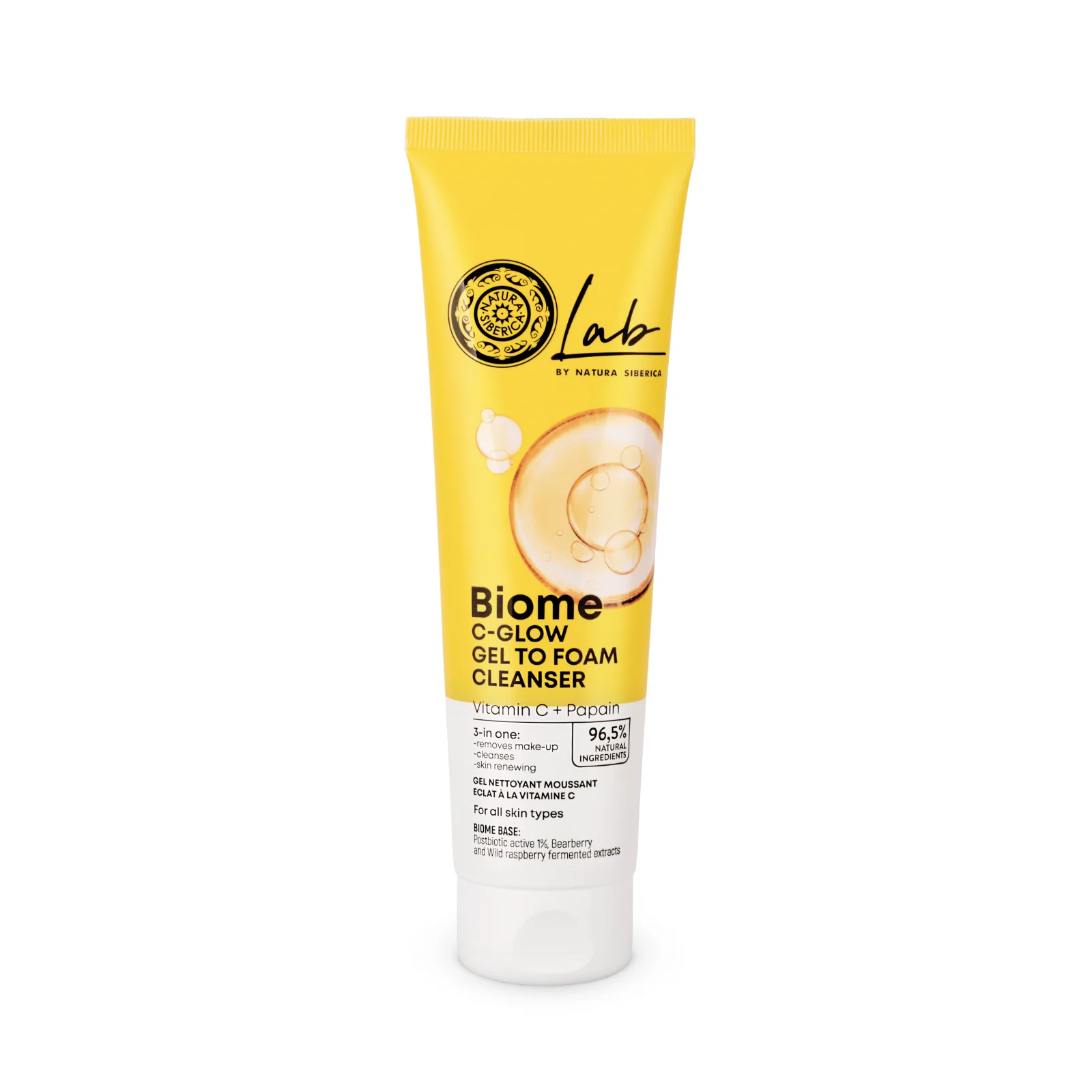 Lab Biome. С-Glow Gel To Foam Face Cleanser