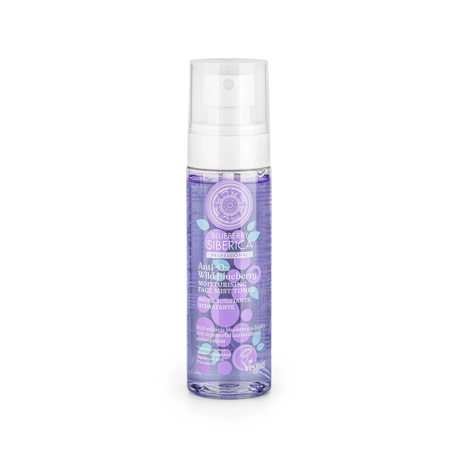 Anti-OX Wild Blueberry. Moisturising face mist toner