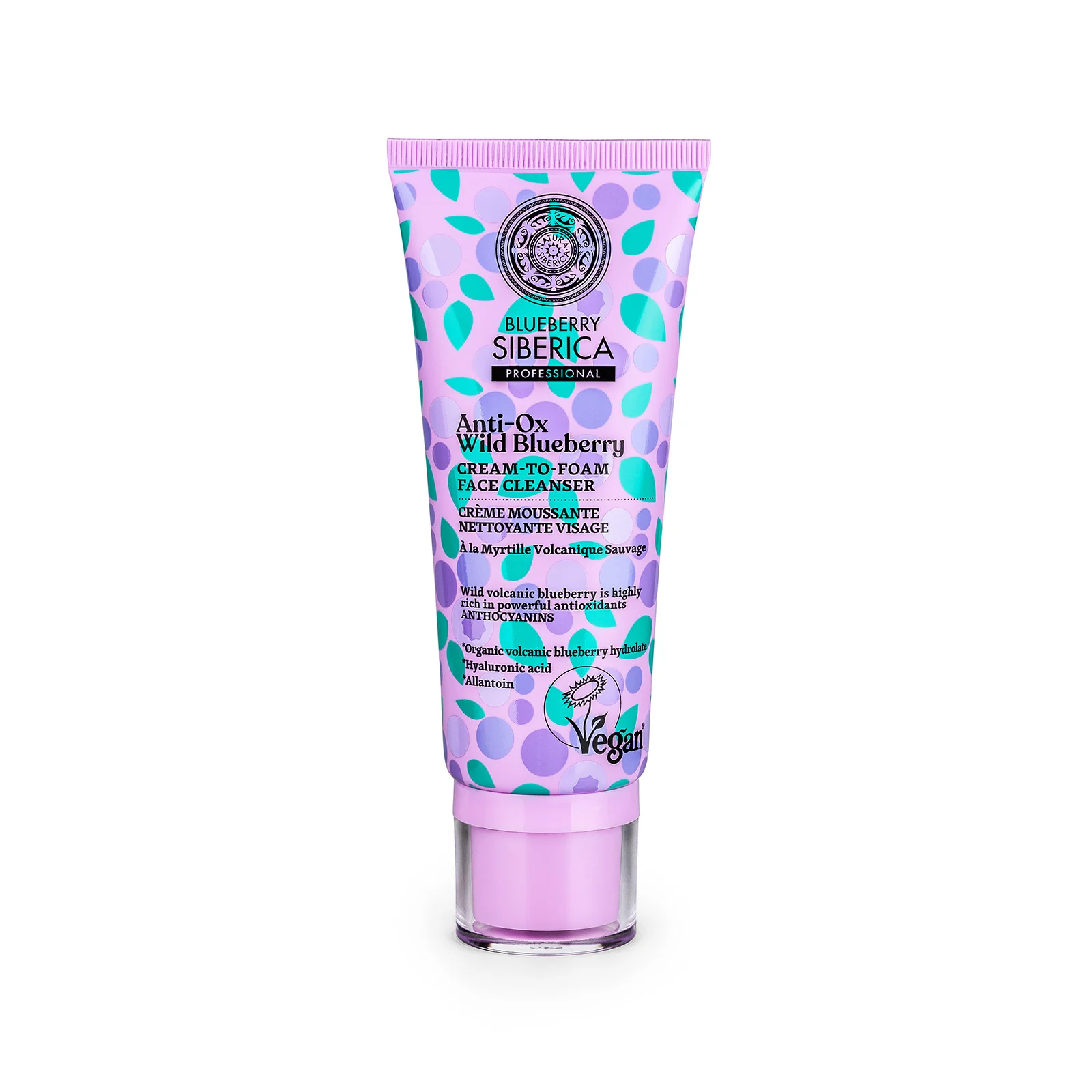 Anti-OX Wild Blueberry. Cream-to-foam face cleanser