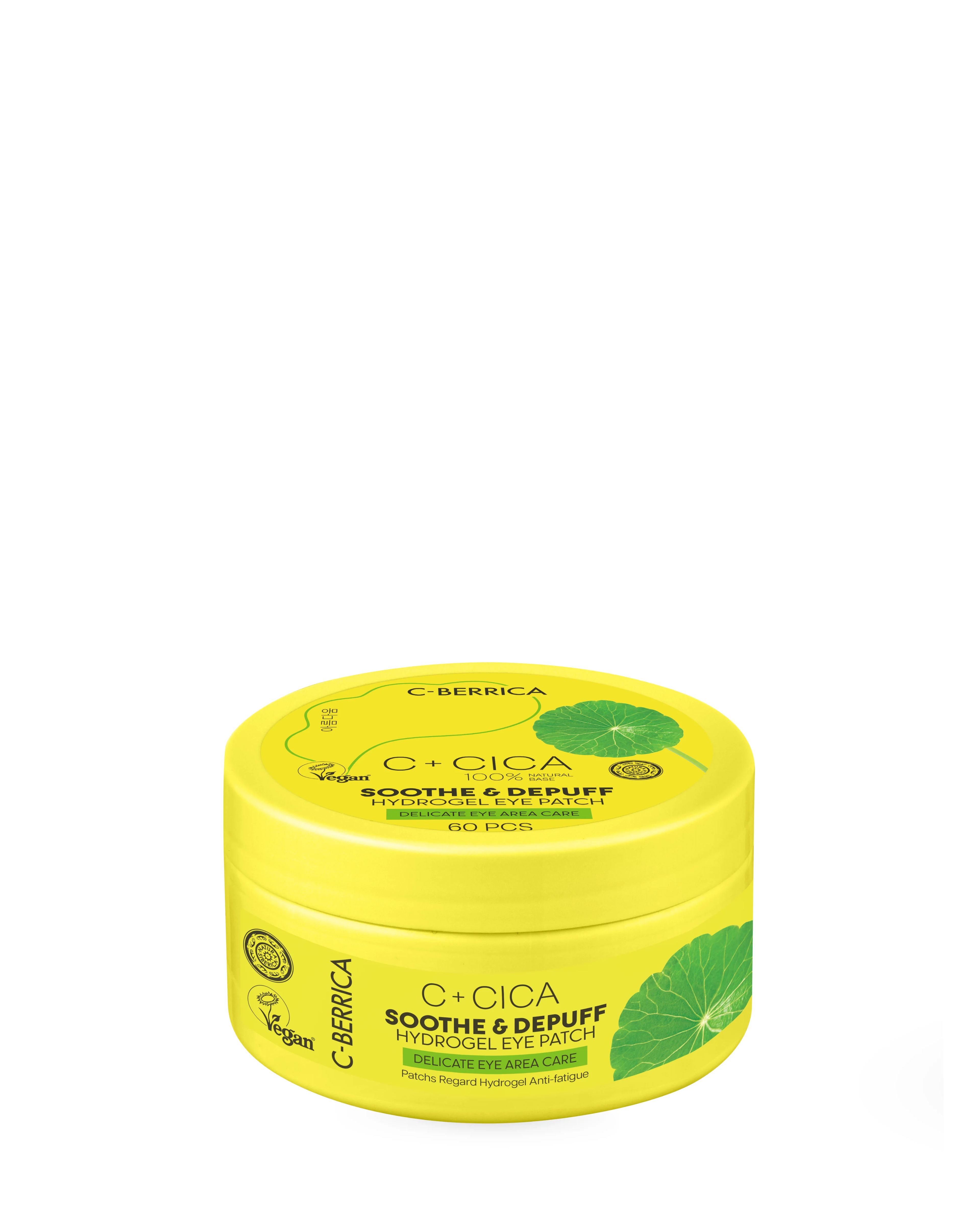 CICA C-BERRICA. Soothe & Depuff HYDROGEL EYE PATCH Delicate eye area care