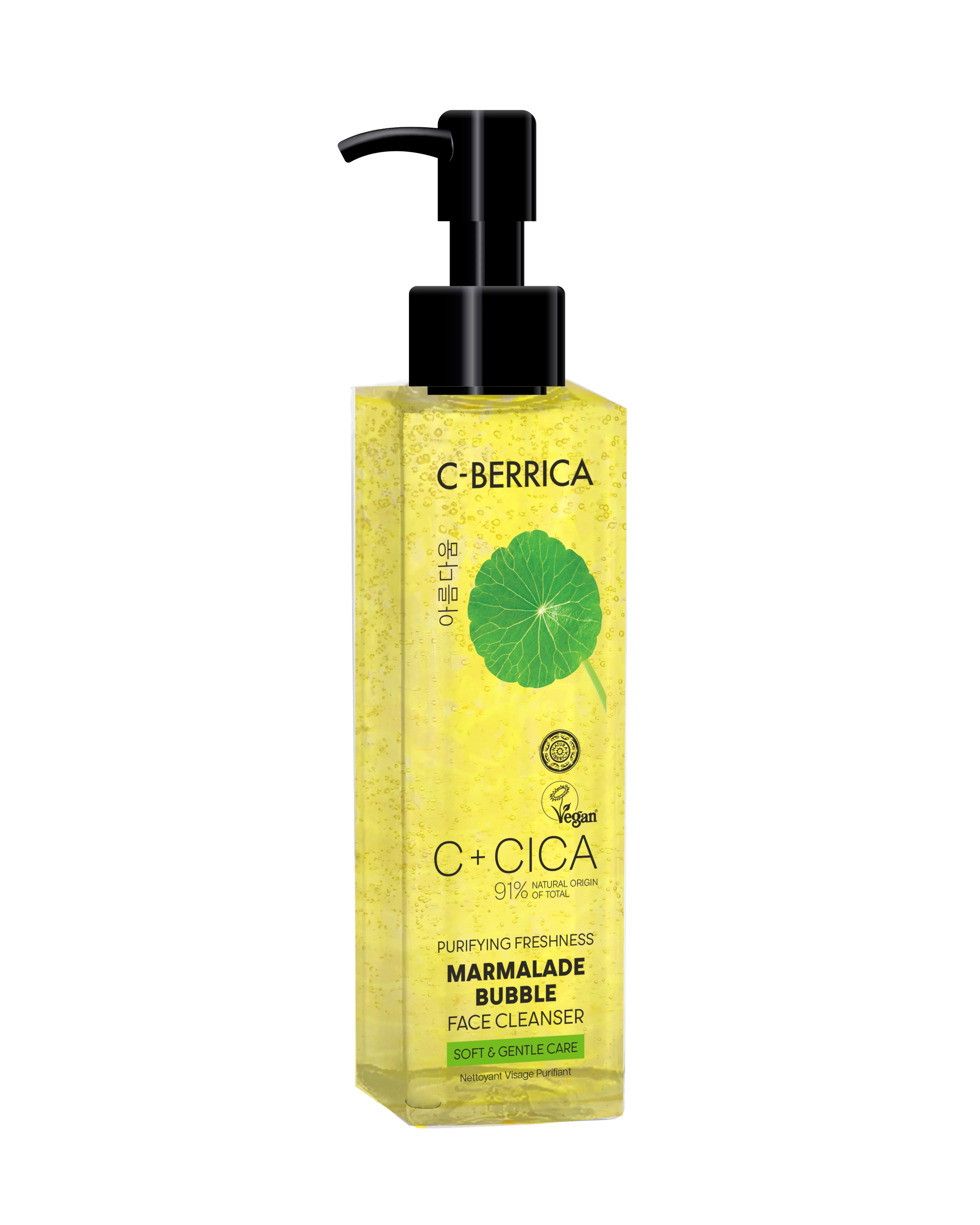 CICA C-BERRICA. Purifying freshness MARMALADE BUBBLE FACE CLEANSER Soft & gentle care