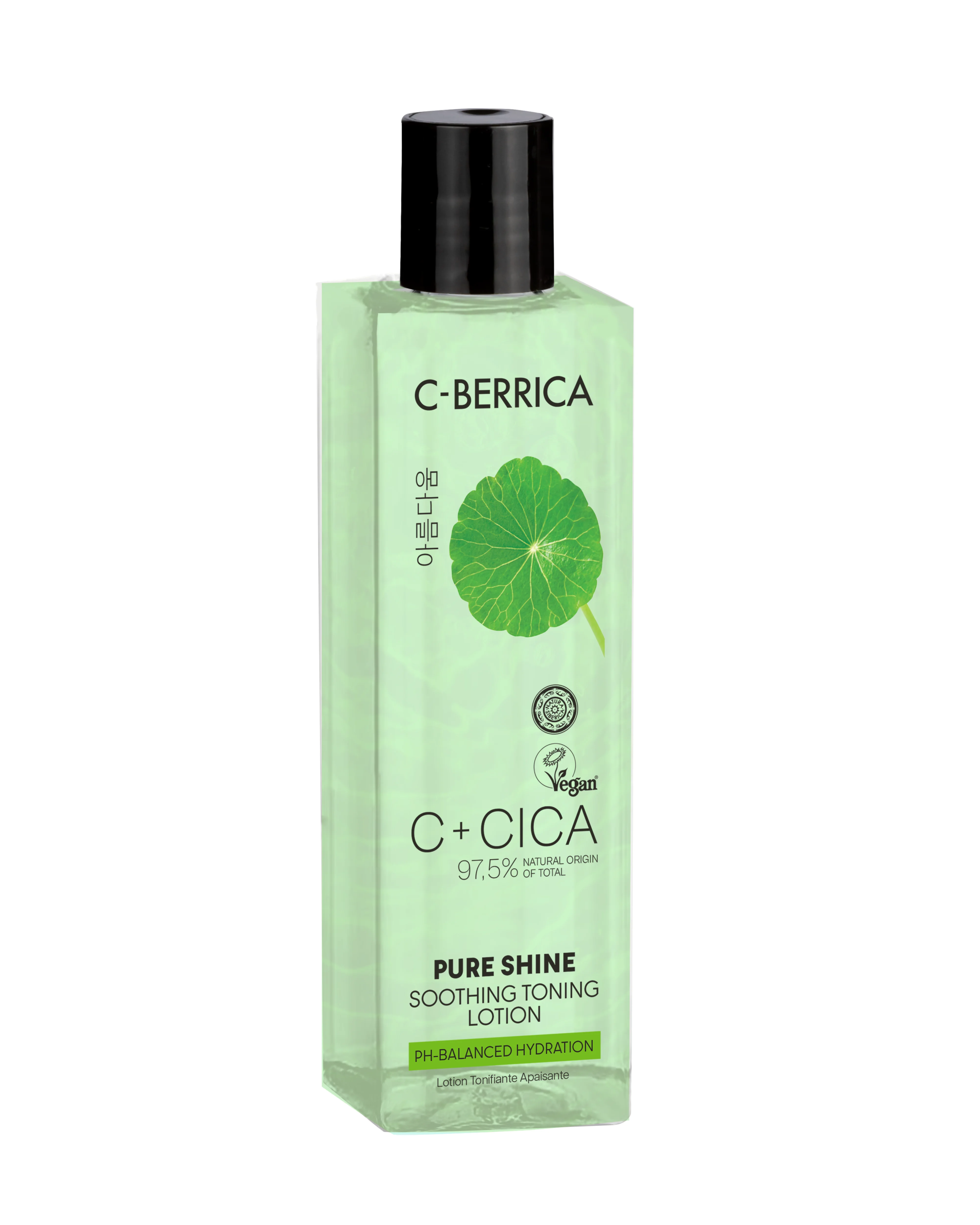 CICA C-BERRICA. Pure Shine SOOTHING TONING LOTION Ph-balanced hydration