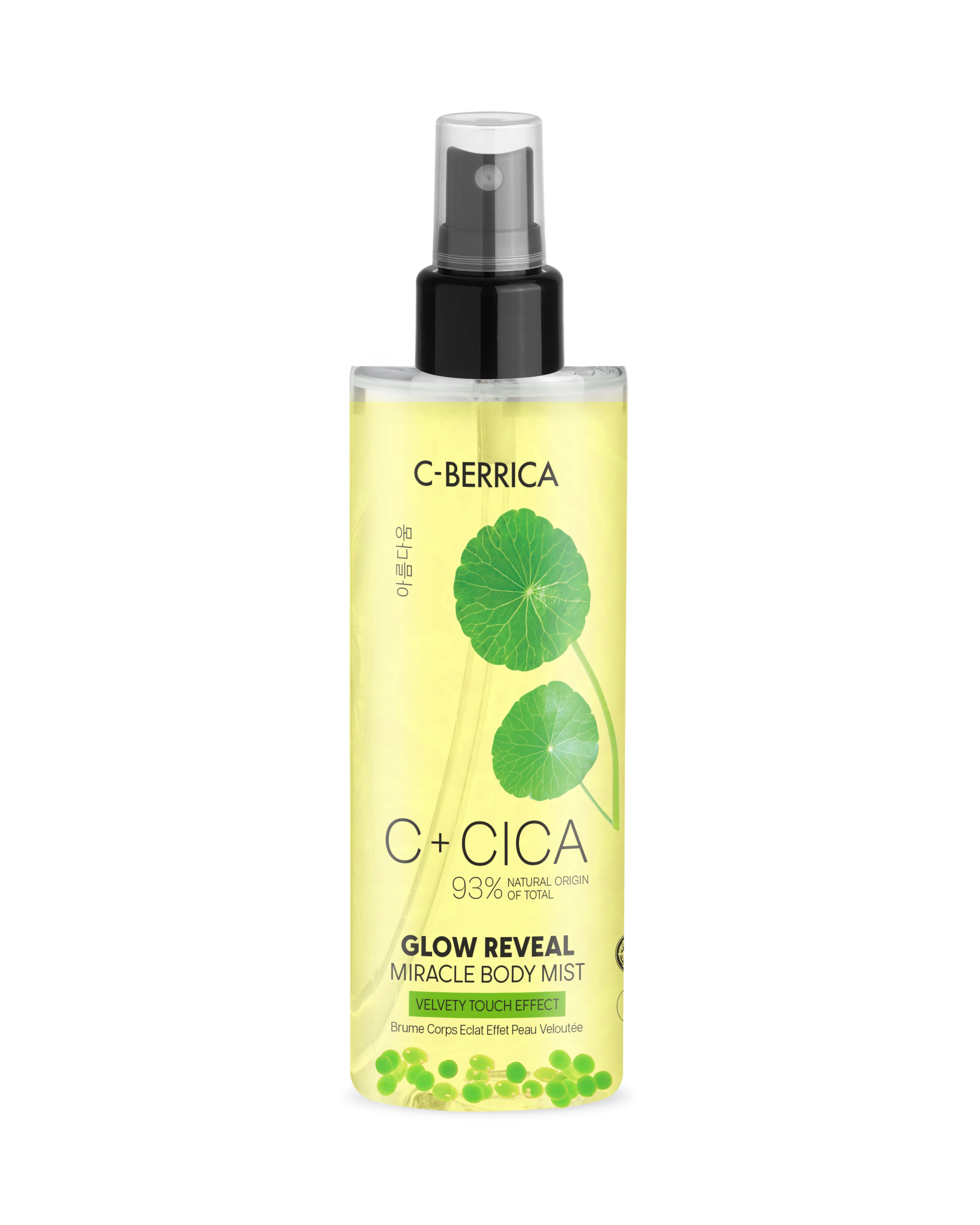 CICA C-BERRICA. Glow Reveal MIRACLE BODY MIST Velvety touch effect