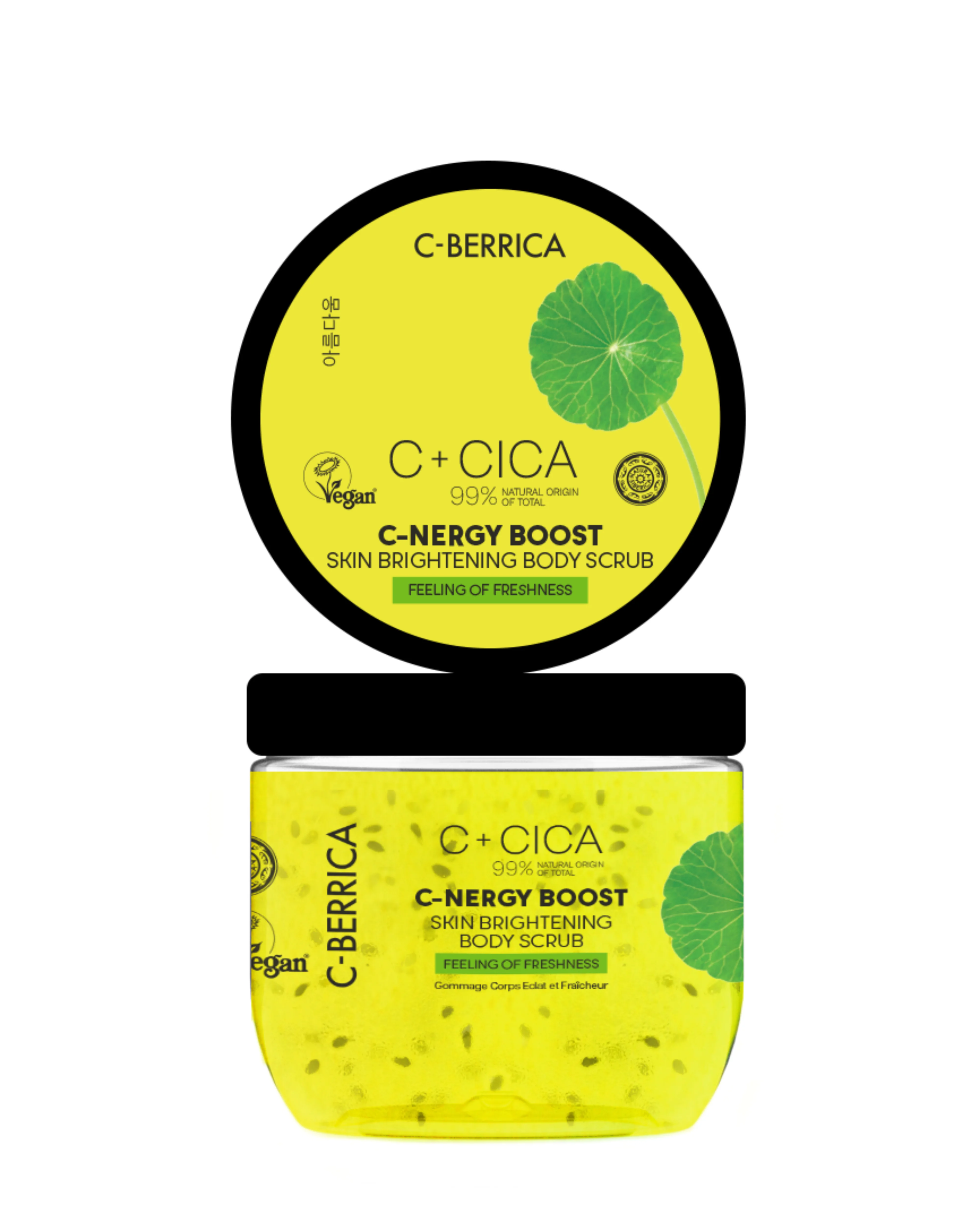 CICA C-BERRICA. C-Energy boost SKIN BRIGHTENING BODY SCRUB Feeling of freshness