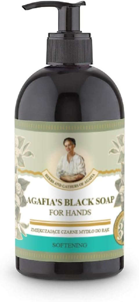 Softening Agafia’s black soap for hands